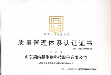 質(zhì)量管理體系認(rèn)證